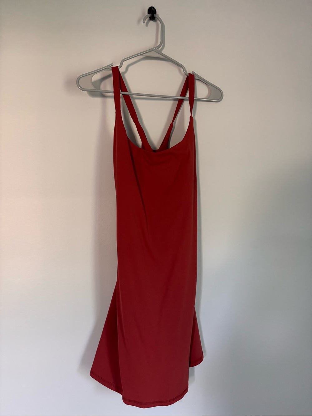 HALARA Red/Burnt Orange Double Strap Dress Size L